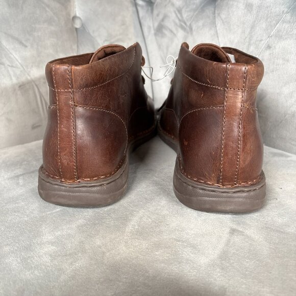 Børn Leather Chukka Boots Brown Handcrafted Comfort Casual – Men’s 13M - Picture 4 of 9